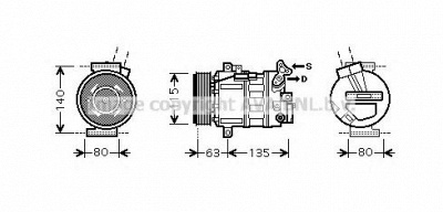 AVA QUALITY COOLING rtk486 -  Компрессор, кондиционер